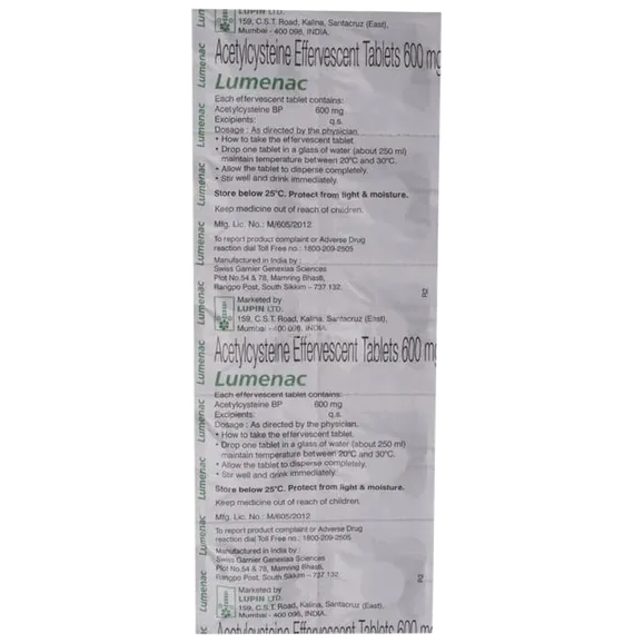 lumenac 600mg tablet 10's